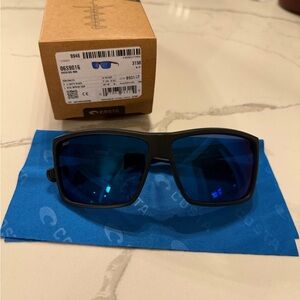 Costa Black Frame with Blue Lenses Sunglasses